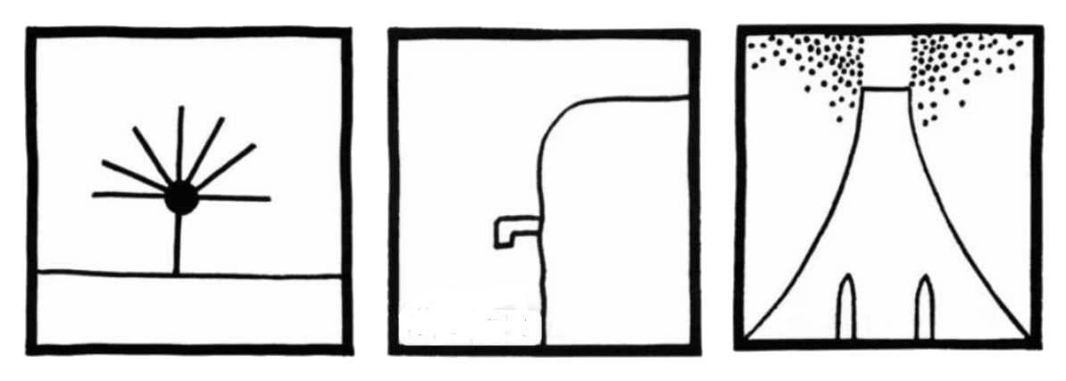 Схематичные картинки: паук на одной лапке, кран и прыжок с трамплина — как мозг достраивает смысл