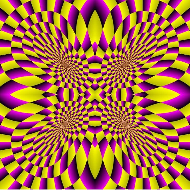 Иллюзия движения на статичном изображении